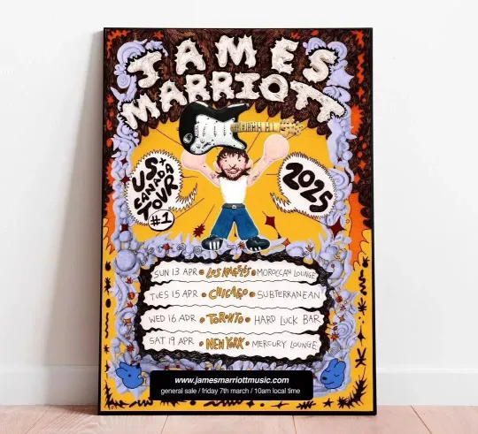 Discover James Marriott 2025 tour poster
