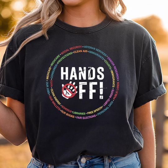 Discover Hands Off Protest Shirt, Political Activism Tshirt, Save Public Shirt