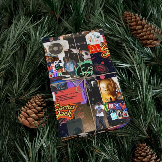 Discover Travis collage Wrapping Papers