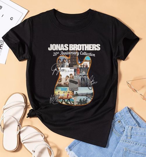 Discover Jonas Brothers 20th Anniversary Shirt, Jonas Brothers Tour 2025, Jonas Brothers Fan Shirt