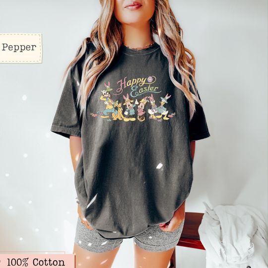 Discover Comfort Colors Disneyyy Happy Easter Shirt, Disneyyland Easter 2025 Tee, Easter Egg Hunt