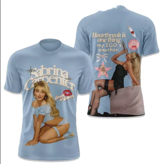 Discover Sabrina Carpenter Heartbreak Is One Thing 3D T-shirt