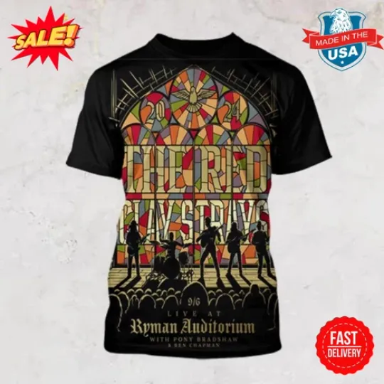Discover The Red Clay Strays Live At Ryman Auvitorium On September 6th 2024 3D T-Shirt
