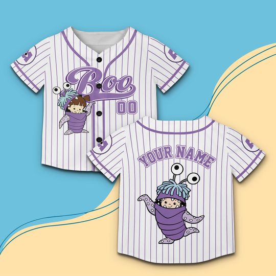 Discover Cute Monsters Baseball Jersey, Cartoon Characters Shirt, WDW Family Trip Tee