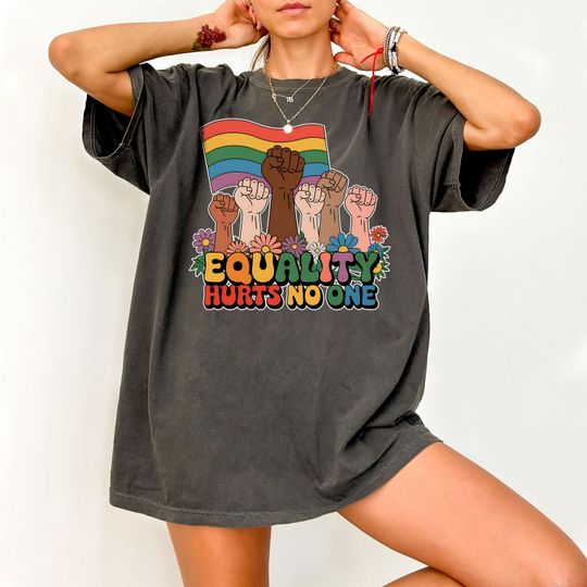 Discover Equality Hurts No One Shirt, LGBT Shirt, Pride Shirt, LGBTQ Month Shirt