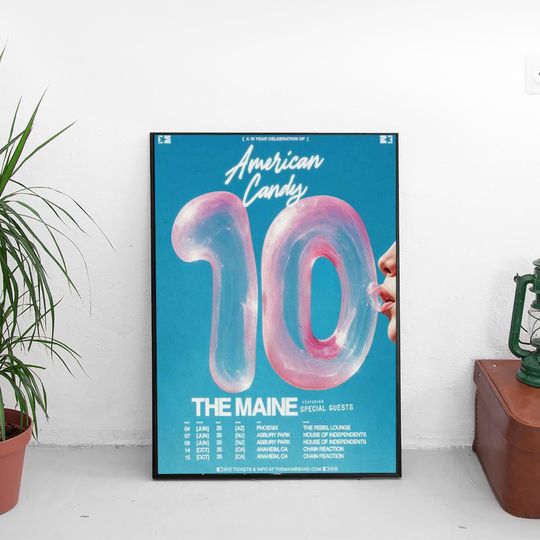 Discover The Maine American Candy Tour 2025 Poster