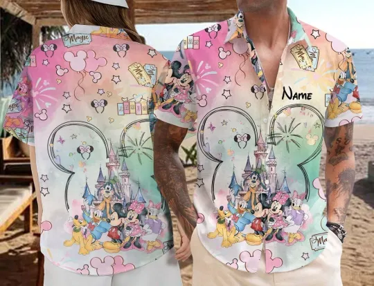 Discover Personalized Mickeyy Friends Disneyyy Trip Vacation Hawaiian Shirt