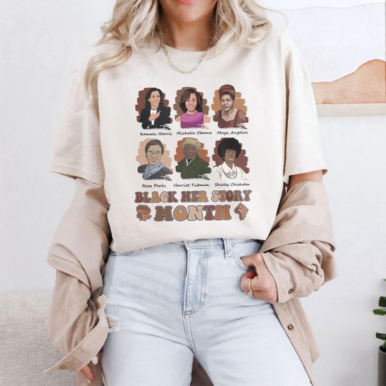 Discover Black Her Story Month Shirt, Feminist Shirt, Human Rights Shirt, Equality Shirt