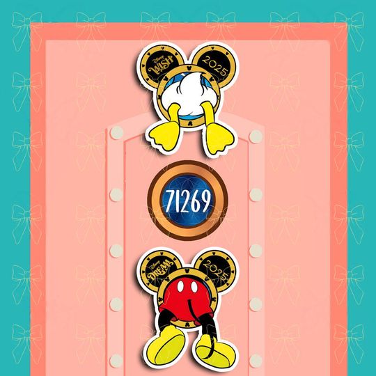 Discover Personalized Mickeyy or Donald Cruise Magnet, Disneyyy Porthole Stateroom Door Decor