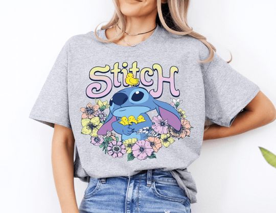 Discover Disneyyy Stitchh Shirt, Floral Stitchh Sweatshirt, Magicc Kingdom Tee