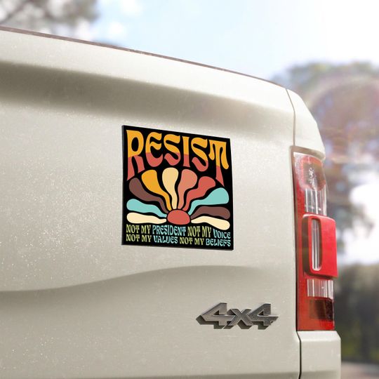 Discover Resist Car Magnet, Anti Trump 8647 Car Magnet