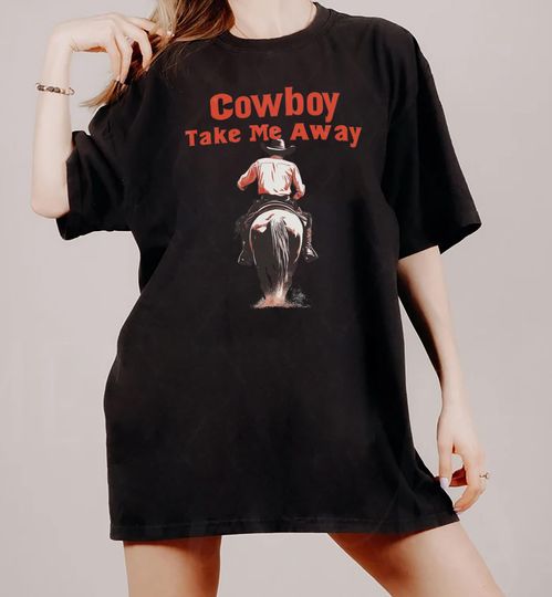 Discover Cowboy Take Me Away Shirt, Western Rodeo T-Shirt, Vintage Desert Graphic Tee