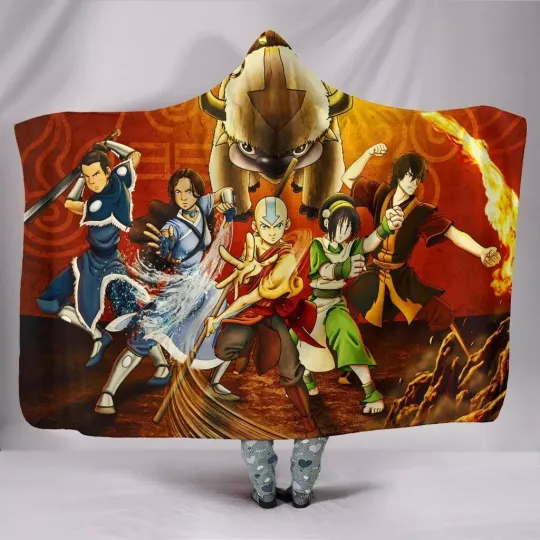 Discover Avatars Hooded Blankets – Avatars The Last Airbender Characters Hooded Blankets