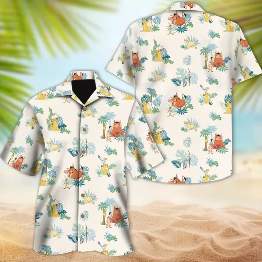 Discover Disneyyy Lion King Simbaa Hawaiian Shirt Safari Tee For Men Women