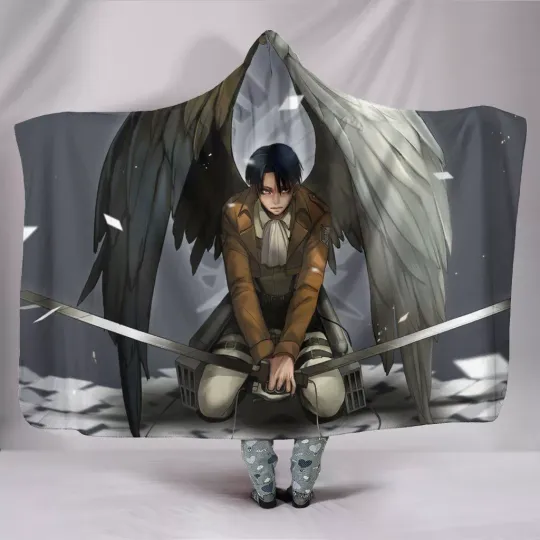 Discover AO Titan Hooded Blankets – AO Titan Levi Hooded Blankets