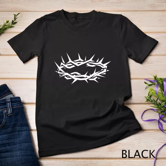 Discover Jesus Crown of Thorn Good Friday & Easter Christian Unisex T-shirt