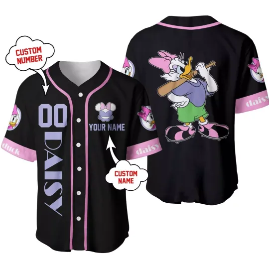 Discover Daisy Duckk Baseball Jersey Shirt Button Down Unisex Adults Outfit Size XS-5XL