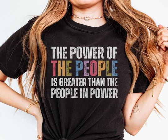 Discover Power of the People Shirt, Hands off Protest Shirt, Anti Trump Shirt