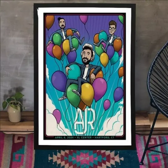Discover AJR Brothers The Maybe Man Tour 2024 Poster, Home Decor