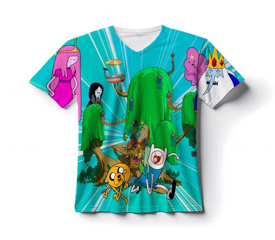 Discover Time aventure inspired print kids Tshirt, Custom Gamer Shirt for Kids