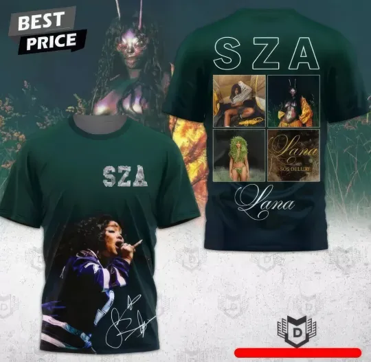 Discover SZA Lana Sos Deluxe Signature 3D T Shirt