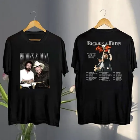 Discover Brooks And Dunn Vintage Shirt, Brooks and Dunn Neon Moon 2025 Tour Shirt