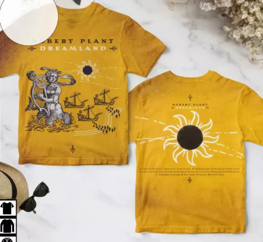 Discover Robert Plant Dreamland Album Cover AOP 3D T shir