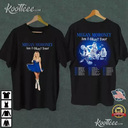 Discover Megan Moroney Shirt  2025 Megan Moroney Am I Okay Tour T-shirt