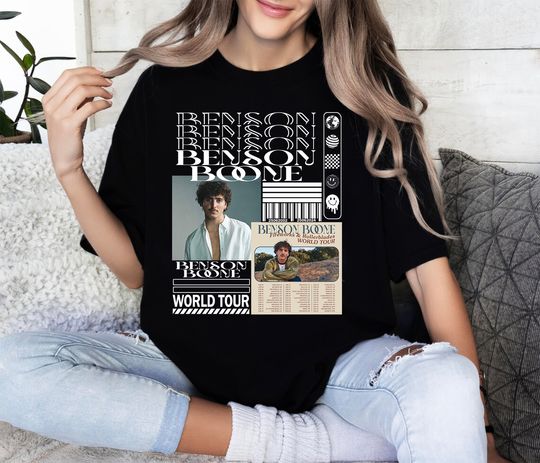 Discover Retro Benson Boone-shirt, Benson Boone-T-shirt, Benson Boone
