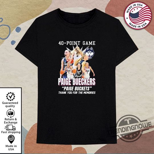 Discover Paige Buckets Bueckers T Shirt