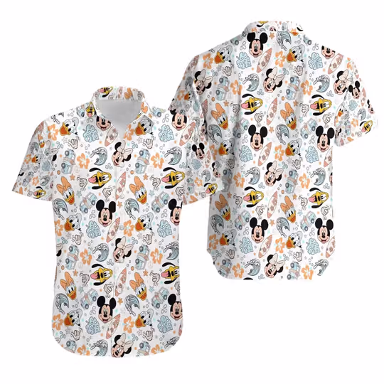 Discover Mickeyy mouse Bohemian Magic Castle Hawaiian Shirt