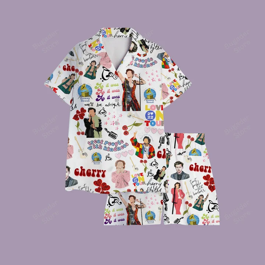 Discover Love On Tour Pajama Set, Matching Christmas Pajamas, Harry Pajamas short Set