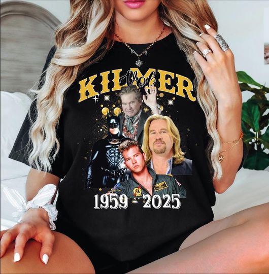 Discover Val Kilmer Shirt, Val Kilmer 1959-2025 Shirt, Thank You Val Kilmer Shirt