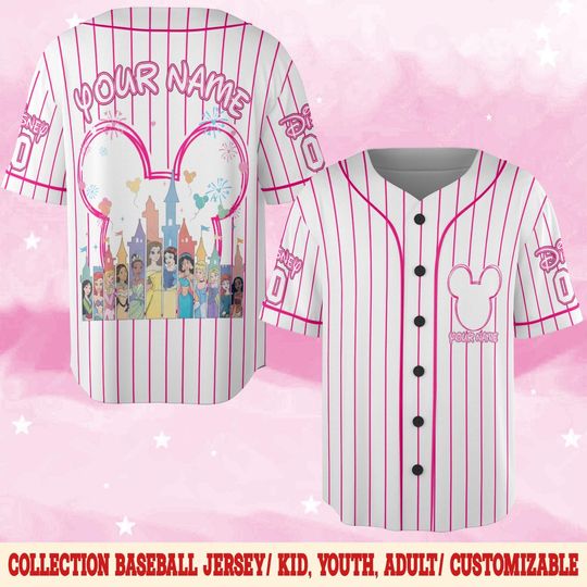 Discover Princess Baseball Jersey, Custom Princess Women Baseball Team Shirt