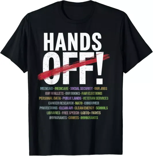 Discover Hands Off Protest T-Shirt