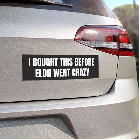 Discover Anti Elon Car Magnet, anti-fascist, Democrat Activist Car Magnet