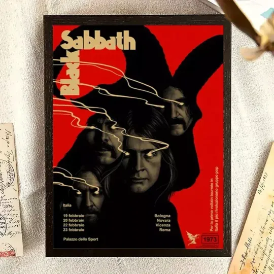 Discover Black Sabbath Italy 2025 Tour Poster