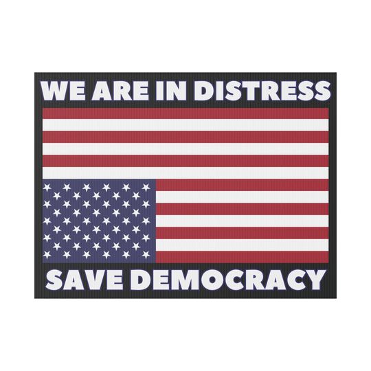 Discover Political Yard Sign, American Flag Upside Down We Are In Distress Yard Sign