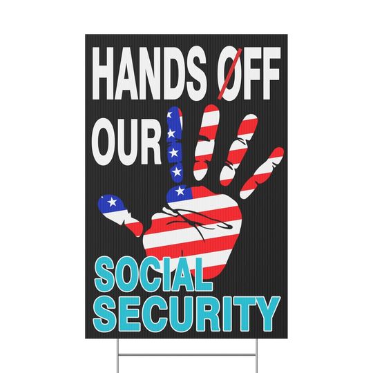 Discover Hands Off Our Democracy Yard Sign – Double-Sided Protest Sign for Political Rally