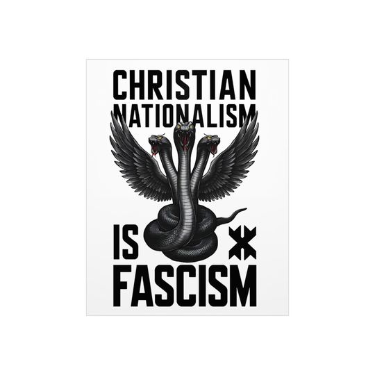 Discover Christian Nationalism Is Fascism Yard Sign, Anti Trump, Anti Musk