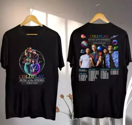 Discover Coldplay Band 2025 Tour Shirt, Gift For Fans