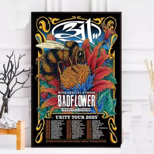 Discover Band The Unity Tour 2025 Dates List With Special Guests Badflower Poster