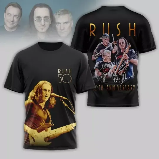 Discover Rush 50th Anniversary Tour T-Shirt