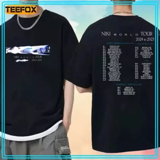 Discover NIKI World Tour Shirt, 2024 to 2025 Concert Graphic Music Fan Tee