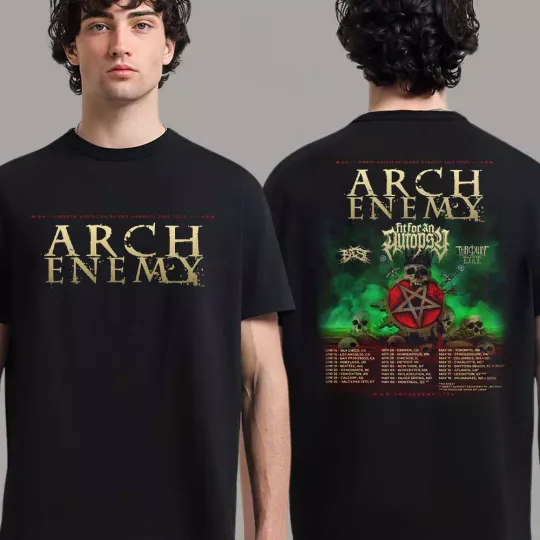 Discover Arch Enemy North American Blood Dynasty 2025 Tour  Tshirt
