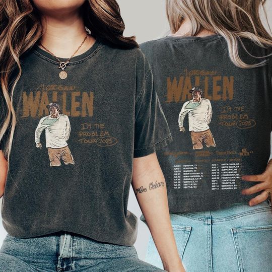 Discover Morgan Western Shirt, Morgan I am The Problem Tour 2025 shirt, Cowboy Western Music Concert