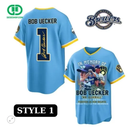 Discover hot hot, In Memory of Bob Uecker Baseball Jersey -trendy jersey 3d, hot