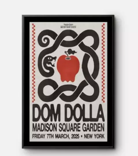 Discover Dom Dolla Tour 2025 New York Poster