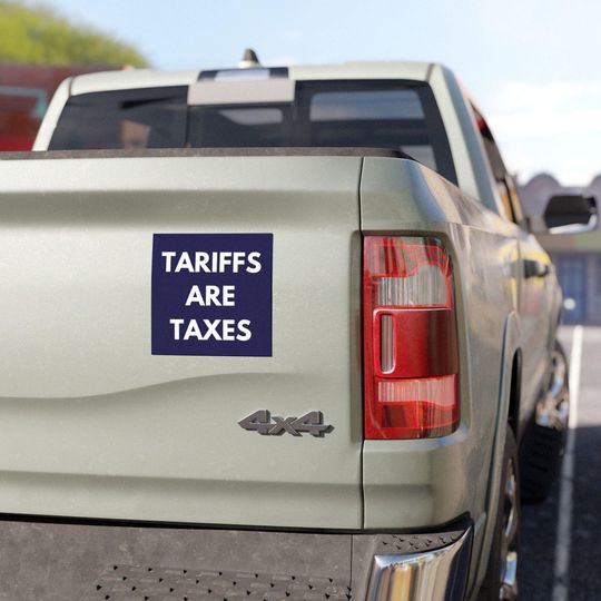 Discover Tariffs Are Taxes Anti Trump Car Magnet, Car Accessories Gifts