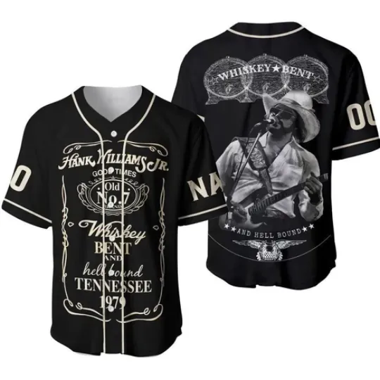 Discover Personalized Hank Williams Jr Baseball Jersey